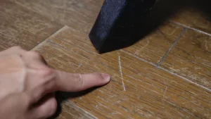 Scratches on floor